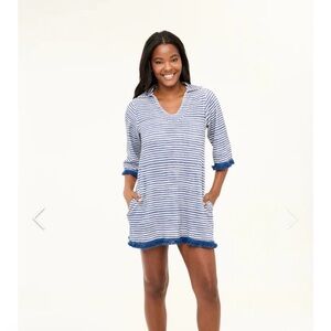 Blue Striped Women's Dress